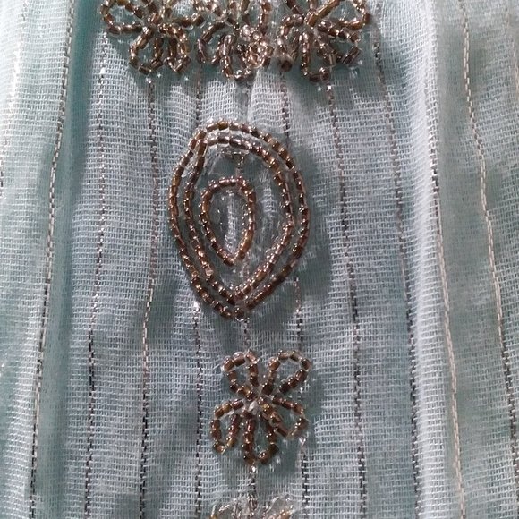 Foxy Heart & Soul Collection ,Vintage Style Beaded Puff Skirt Dress 100%Cotton  - Picture 3 of 3